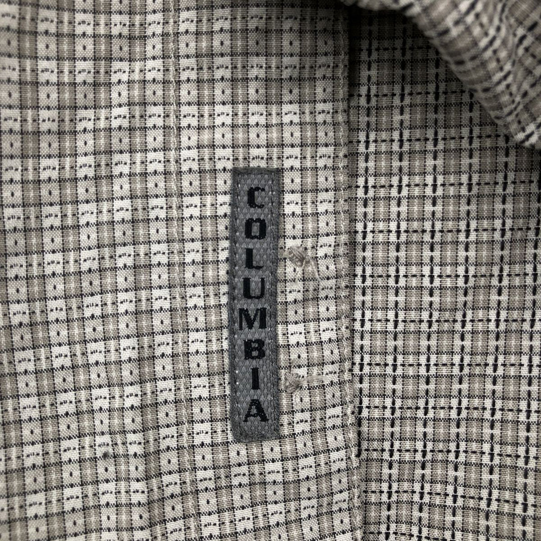 Columbia short-sleeved check shirt, men's size S. Modal green type Vintage Second Hand