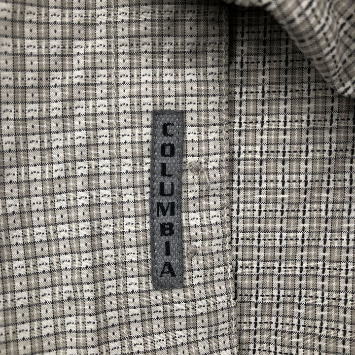Columbia short-sleeved check shirt, men's size S. Modal green type Vintage Second Hand