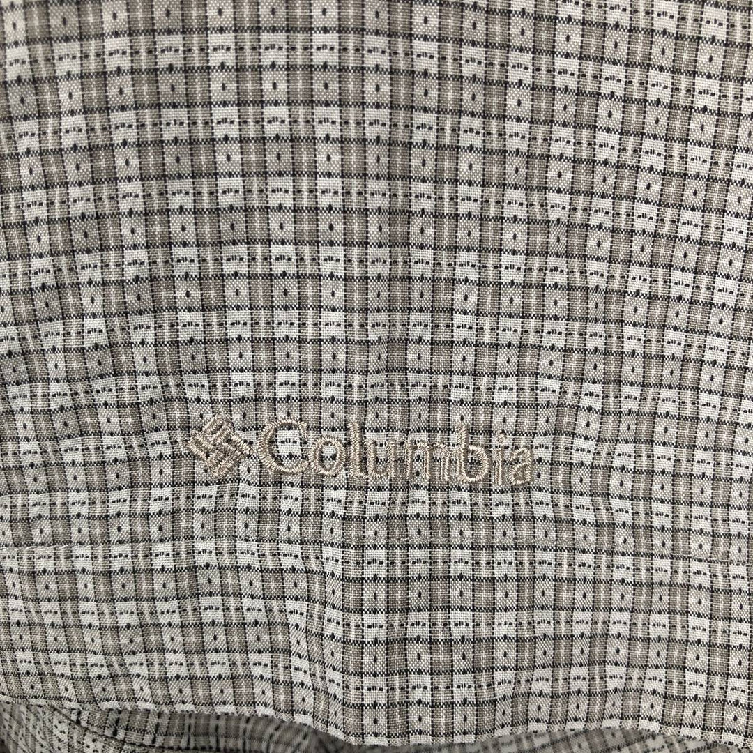 Columbia short-sleeved check shirt, men's size S. Modal green type Vintage Second Hand