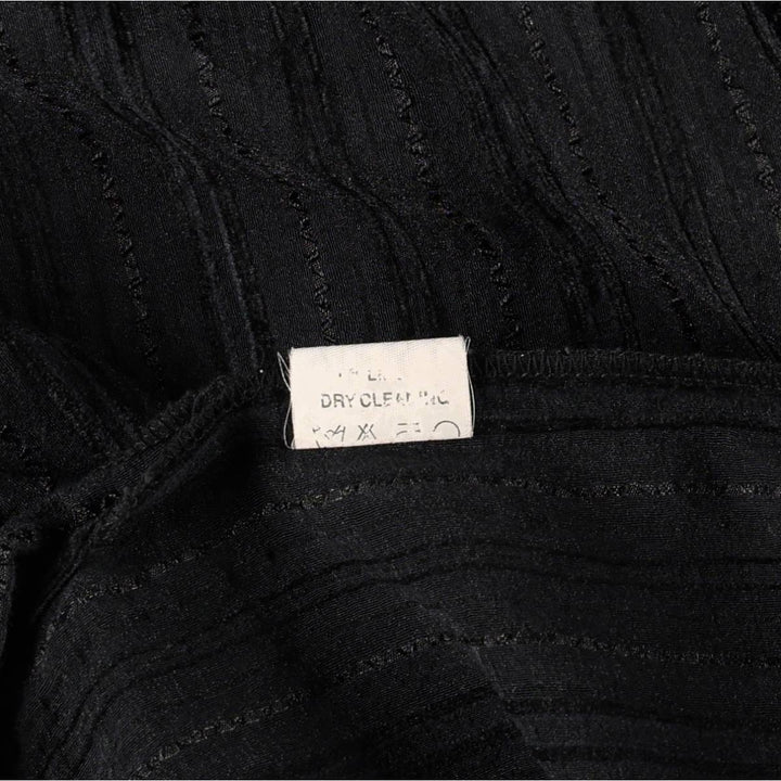 MALTOS Stripe Pattern Open Collar Short Sleeve See-Through Shirt Box Shirt Men's XL Equivalent unclear black type Vintage Second Hand