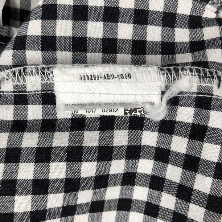 Columbia Regular Fit Buffalo Check Short-Sleeve Button-Down Check Shirt (Men's XL equivalent) unclear black type Vintage Second Hand