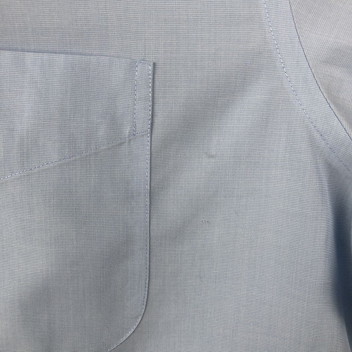 Brooks Brothers 346 Regular Fit Short-Sleeve Cotton Shirt (Men's Size L equivalent) cotton Blue type light blue Vintage Second Hand