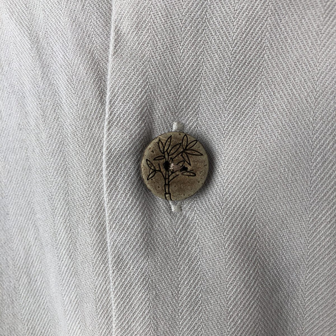 Pendleton BAMBOO SHIRT Short-Sleeve Open Collar Cotton Shirt Box Shirt Men's Size S (approx.) cotton Khaki type beige Vintage Second Hand