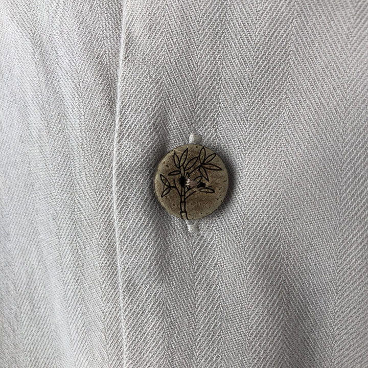 Pendleton BAMBOO SHIRT Short-Sleeve Open Collar Cotton Shirt Box Shirt Men's Size S (approx.) cotton Khaki type beige Vintage Second Hand