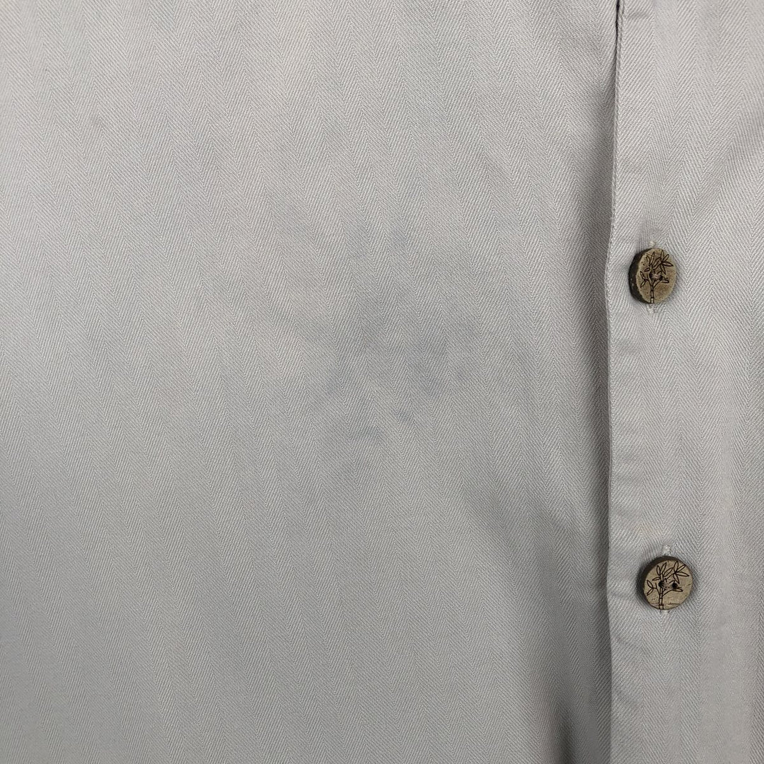 Pendleton BAMBOO SHIRT Short-Sleeve Open Collar Cotton Shirt Box Shirt Men's Size S (approx.) cotton Khaki type beige Vintage Second Hand
