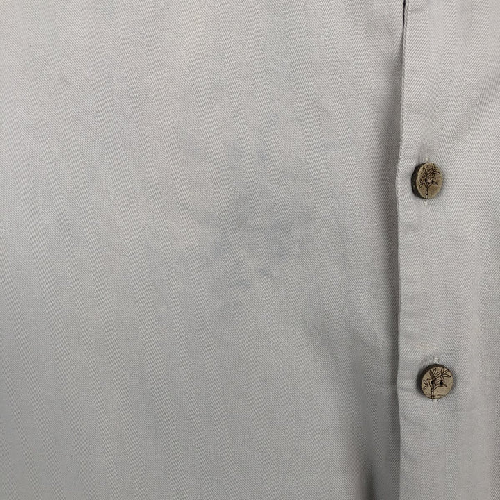 Pendleton BAMBOO SHIRT Short-Sleeve Open Collar Cotton Shirt Box Shirt Men's Size S (approx.) cotton Khaki type beige Vintage Second Hand