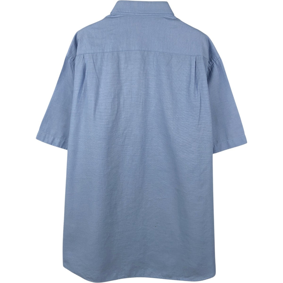 Lacoste LACOSTE short sleeve button down shirt men's XL size unclear blue type Vintage Second Hand
