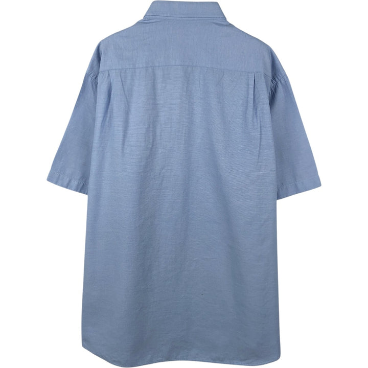 Lacoste LACOSTE short sleeve button down shirt men's XL size unclear blue type Vintage Second Hand