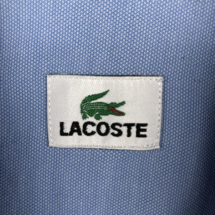 Lacoste LACOSTE short sleeve button down shirt men's XL size unclear blue type Vintage Second Hand