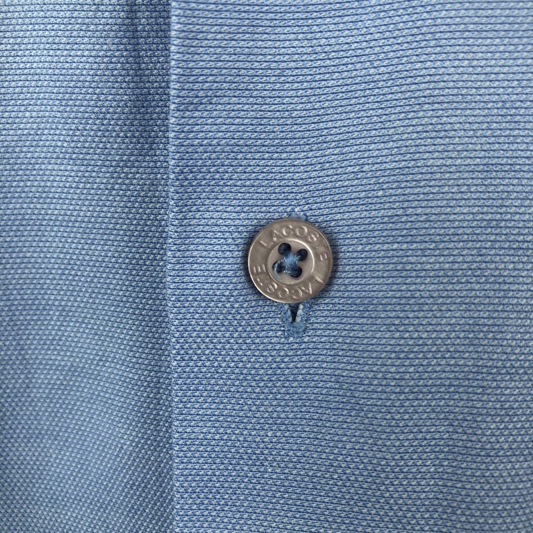 Lacoste LACOSTE short sleeve button down shirt men's XL size unclear blue type Vintage Second Hand