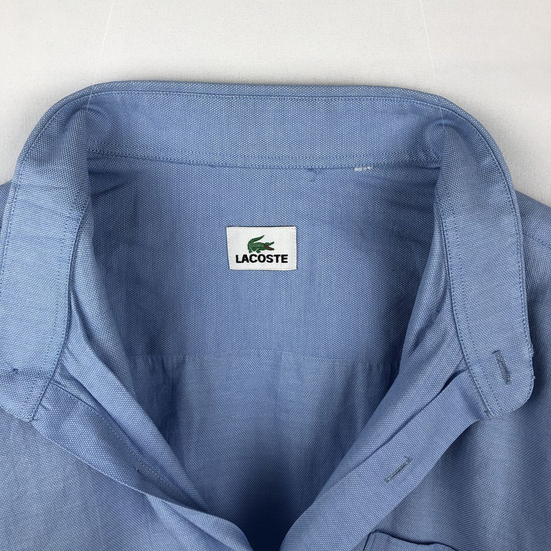 Lacoste LACOSTE short sleeve button down shirt men's XL size unclear blue type Vintage Second Hand