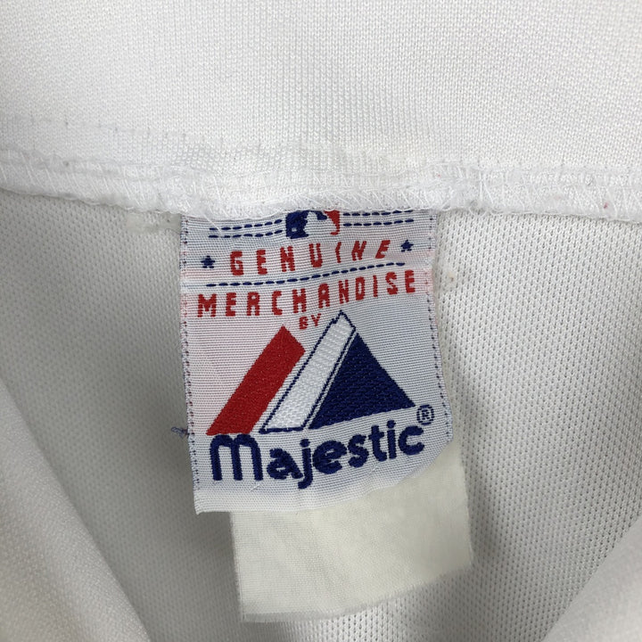 Majestic MLB Milwaukee Brewers Game Shirt Baseball Shirt Men's Size M unclear white type Vintage Second Hand