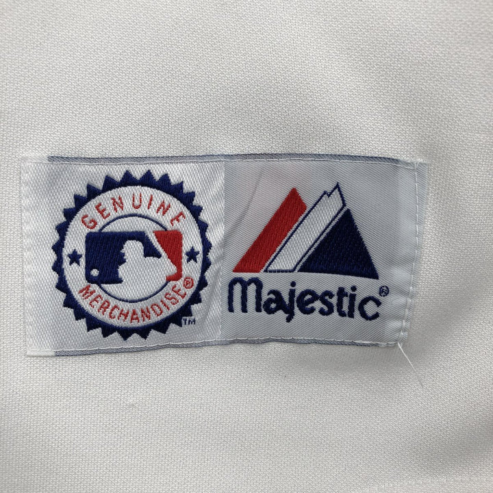 Majestic MLB Milwaukee Brewers Game Shirt Baseball Shirt Men's Size M unclear white type Vintage Second Hand