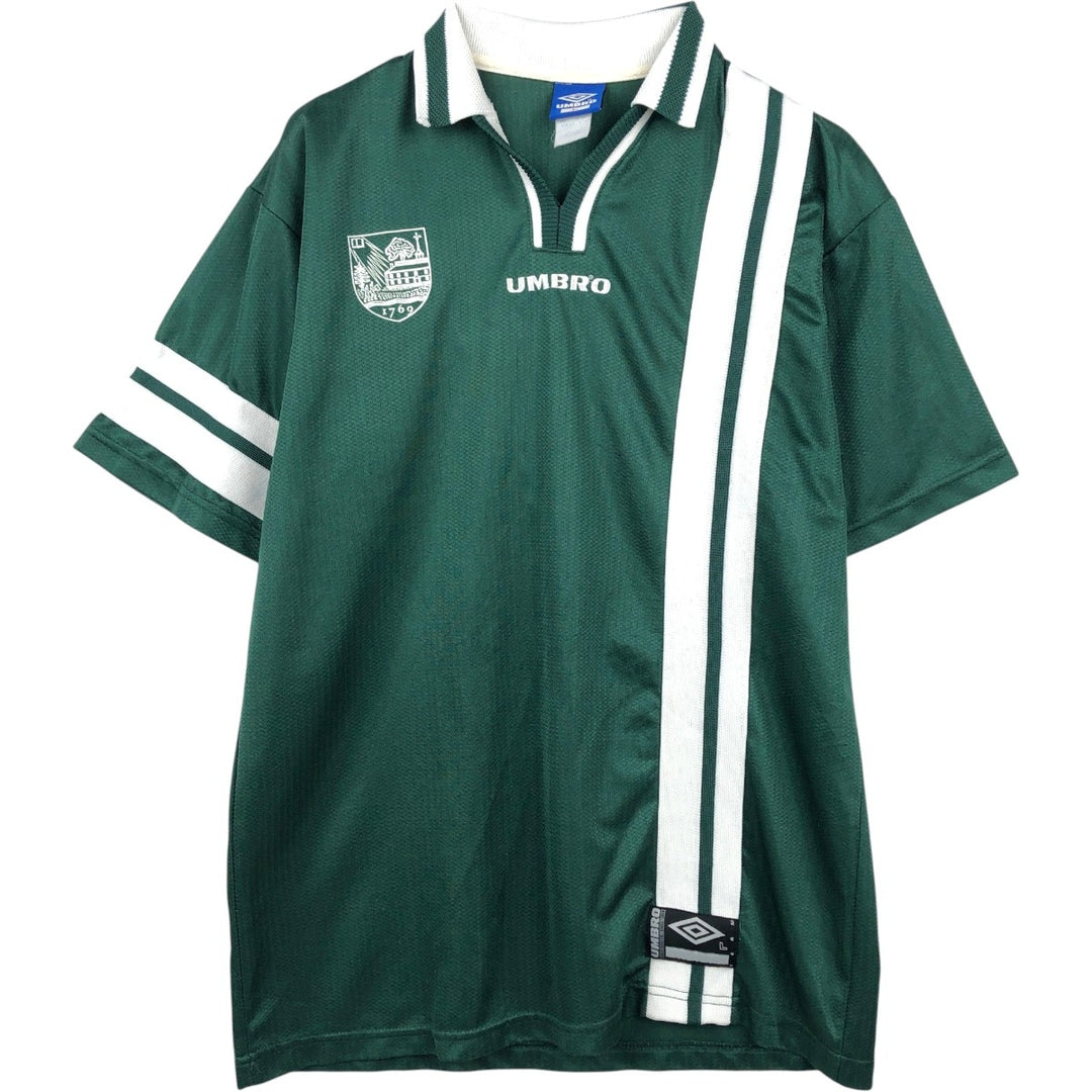90'S Umbro Blue Tag Dartmouth College V-Neck Soccer Jersey Game Shirt (Men's Size L) unclear Green type dark green Vintage Second Hand