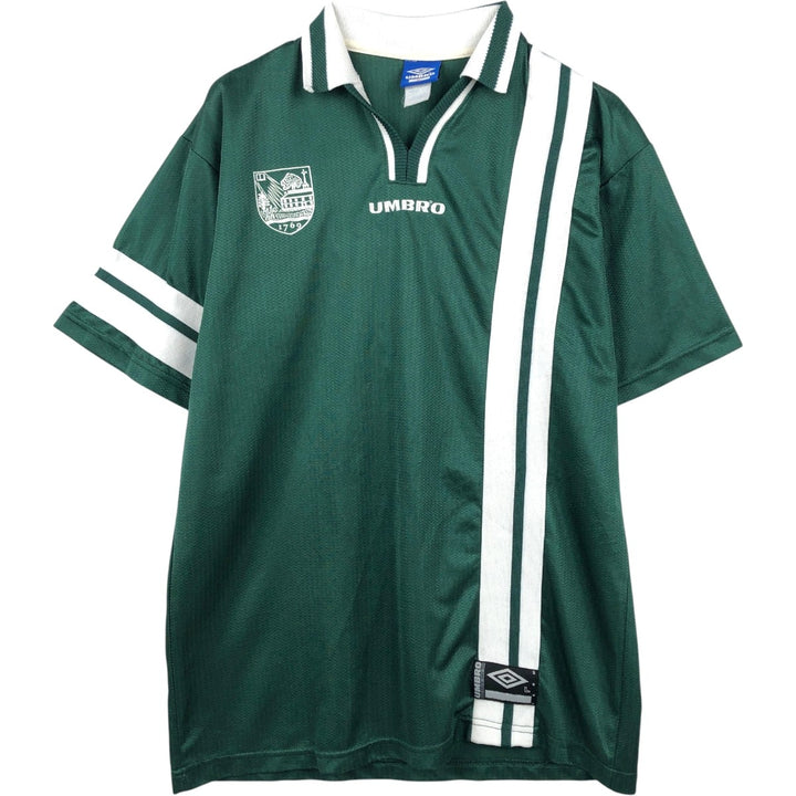 90'S Umbro Blue Tag Dartmouth College V-Neck Soccer Jersey Game Shirt (Men's Size L) unclear Green type dark green Vintage Second Hand