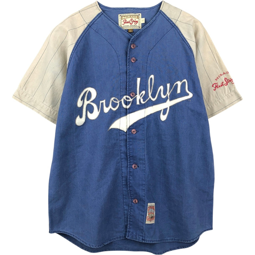 90'S MIRAGE First String Game Shirt Baseball Shirt Men's Size M (Equivalent) Vintage others navy blue type Vintage Second Hand
