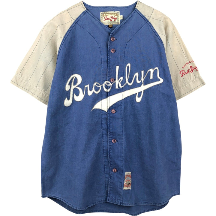 90'S MIRAGE First String Game Shirt Baseball Shirt Men's Size M (Equivalent) Vintage others navy blue type Vintage Second Hand