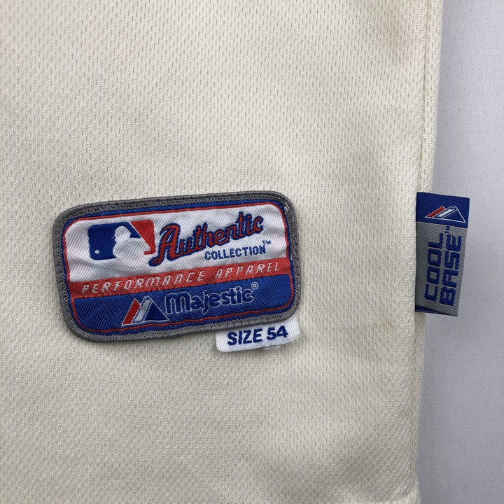 Majestic MLB Philadelphia Phillies Roy Halladay Game Shirt Baseball Shirt Made in USA Men's XL equivalent polyester unbleached Vintage Second Hand