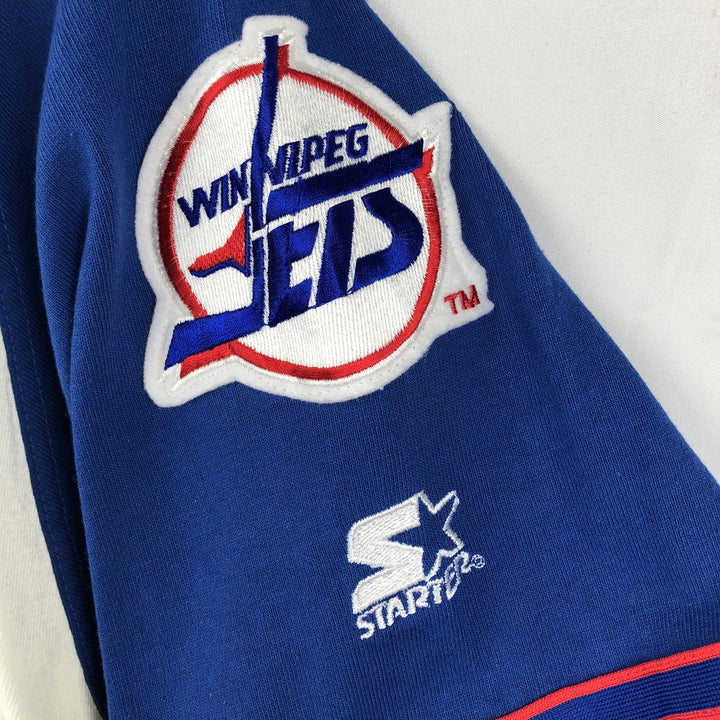 90'S Starter Hockey Game Shirt / Baseball Shirt, Men's XL (approx.), Vintage polyester blue type Vintage Second Hand