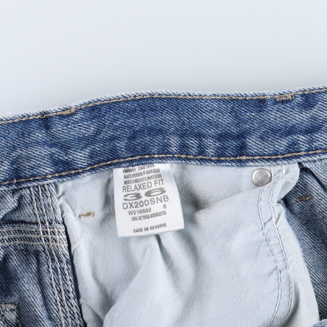 Dickies Relaxed Fit Denim Painter Shorts, Men's, W34 equivalent cotton blue type Vintage Second Hand