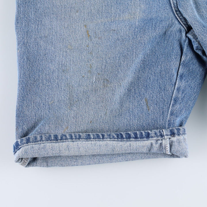 Dickies Relaxed Fit Denim Painter Shorts, Men's, W34 equivalent cotton blue type Vintage Second Hand