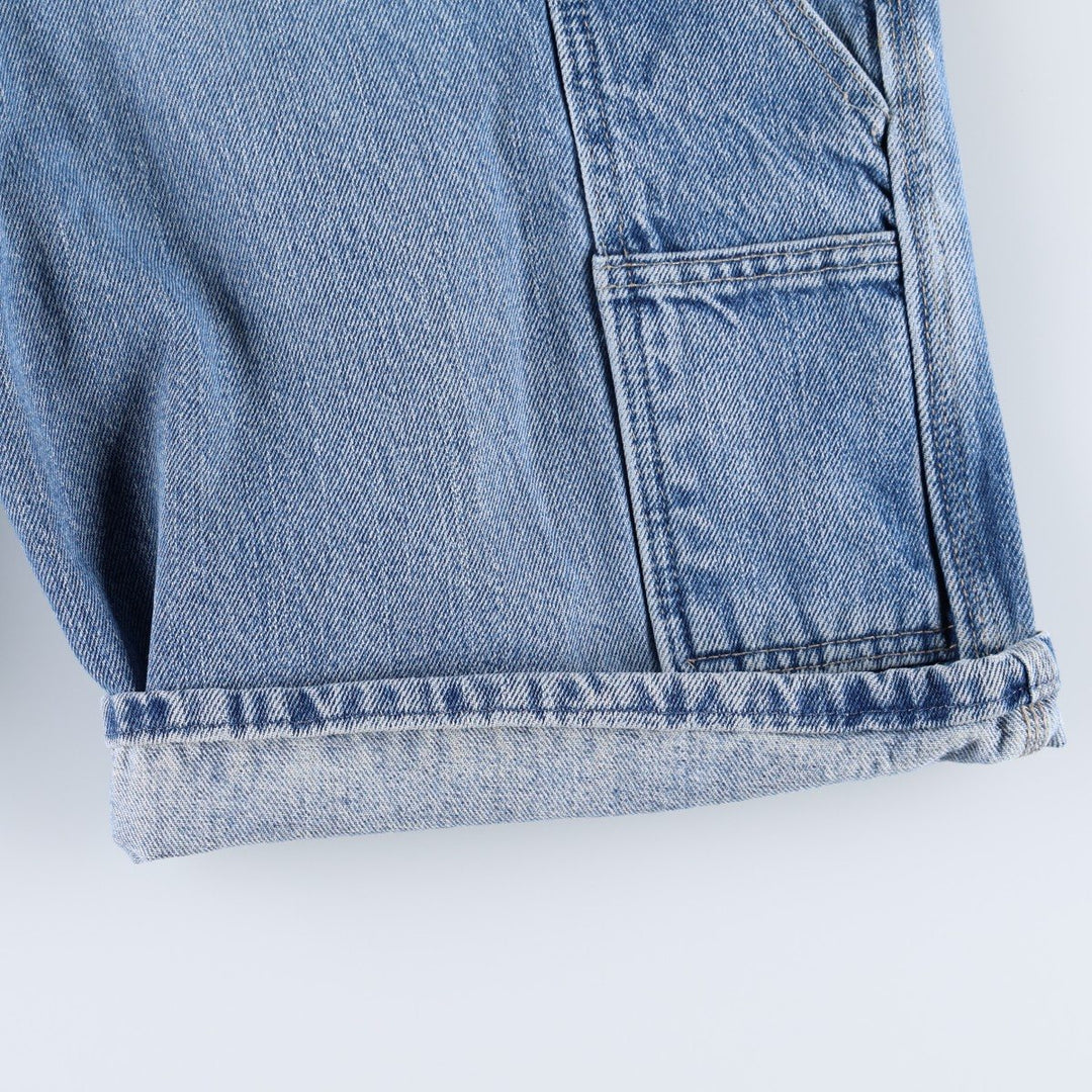 Dickies Relaxed Fit Denim Painter Shorts, Men's, W34 equivalent cotton blue type Vintage Second Hand