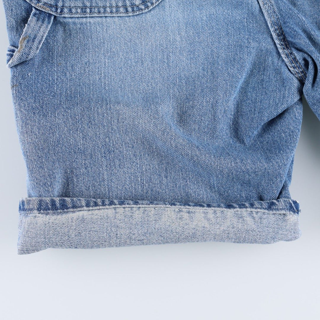 Dickies Relaxed Fit Denim Painter Shorts, Men's, W34 equivalent cotton blue type Vintage Second Hand