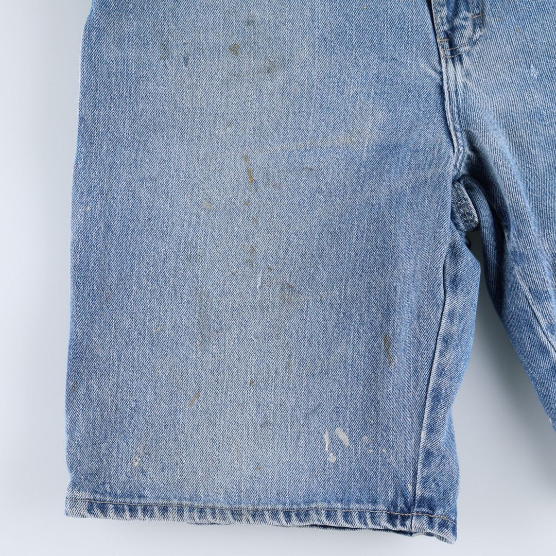 Dickies Relaxed Fit Denim Painter Shorts, Men's, W34 equivalent cotton blue type Vintage Second Hand