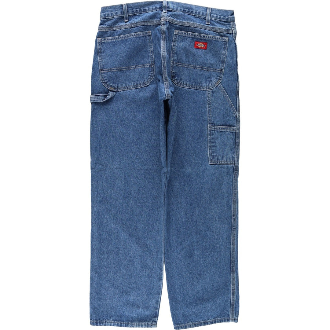 Dickies denim painter pants for men, equivalent to W34 cotton blue type Vintage Second Hand