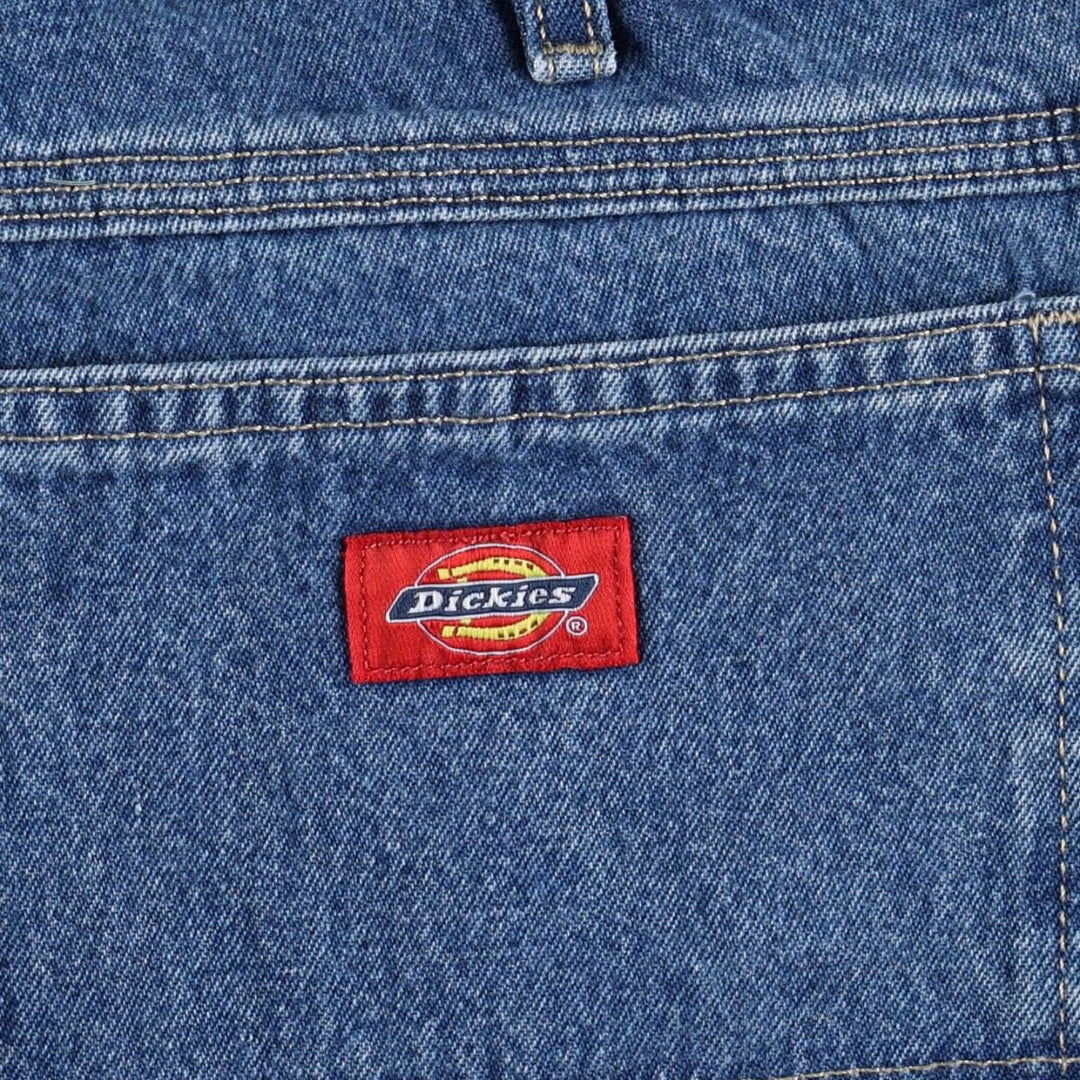 Dickies denim painter pants for men, equivalent to W34 cotton blue type Vintage Second Hand