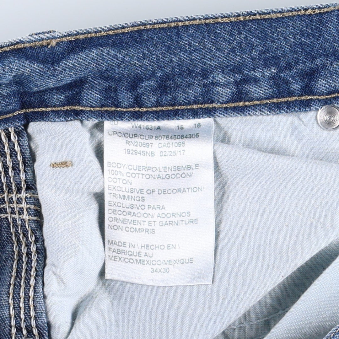 Dickies denim painter pants for men, equivalent to W34 cotton blue type Vintage Second Hand