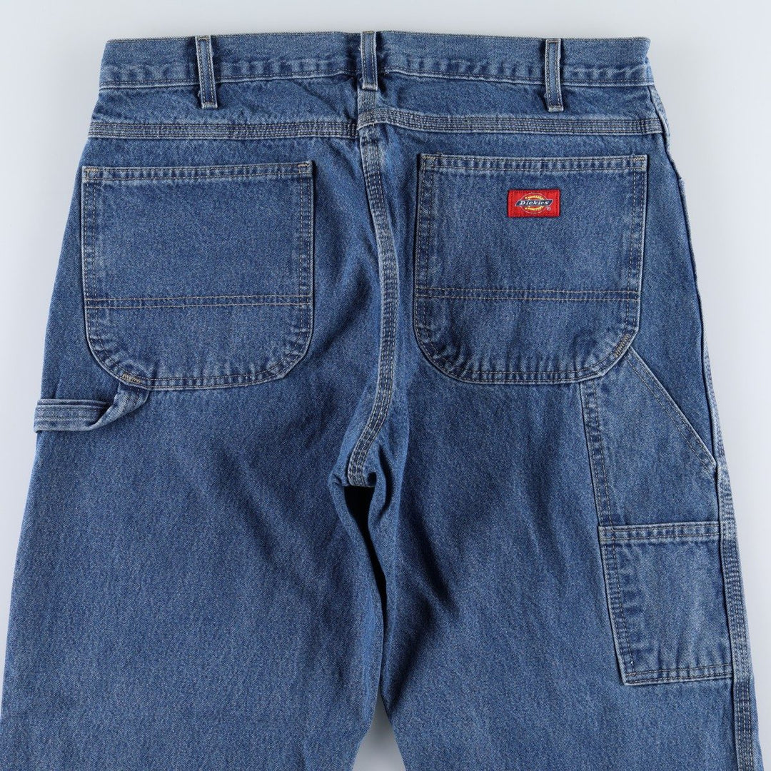 Dickies denim painter pants for men, equivalent to W34 cotton blue type Vintage Second Hand