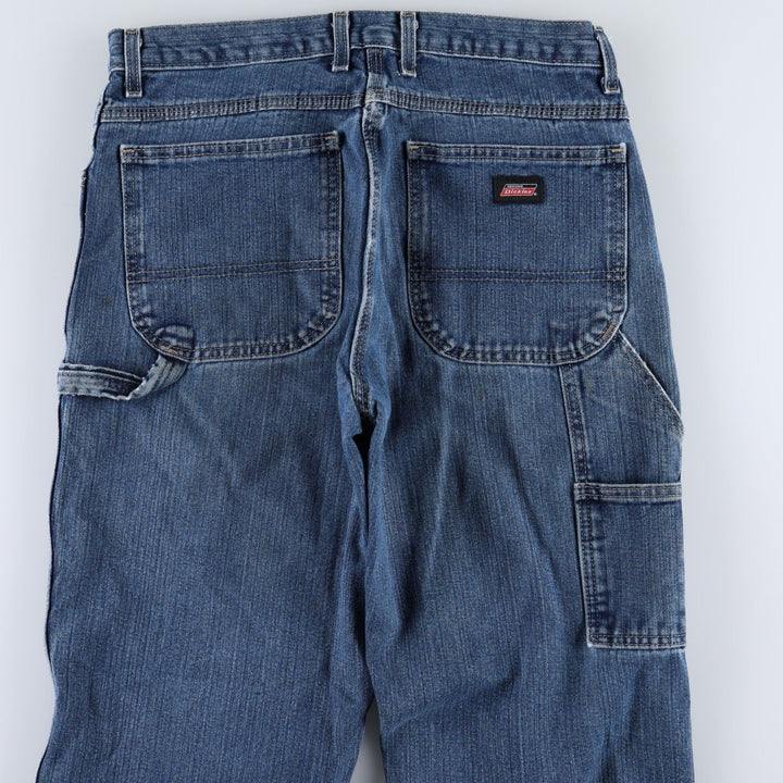 Dickies denim painter pants for men, equivalent to W32 cotton blue type Vintage Second Hand