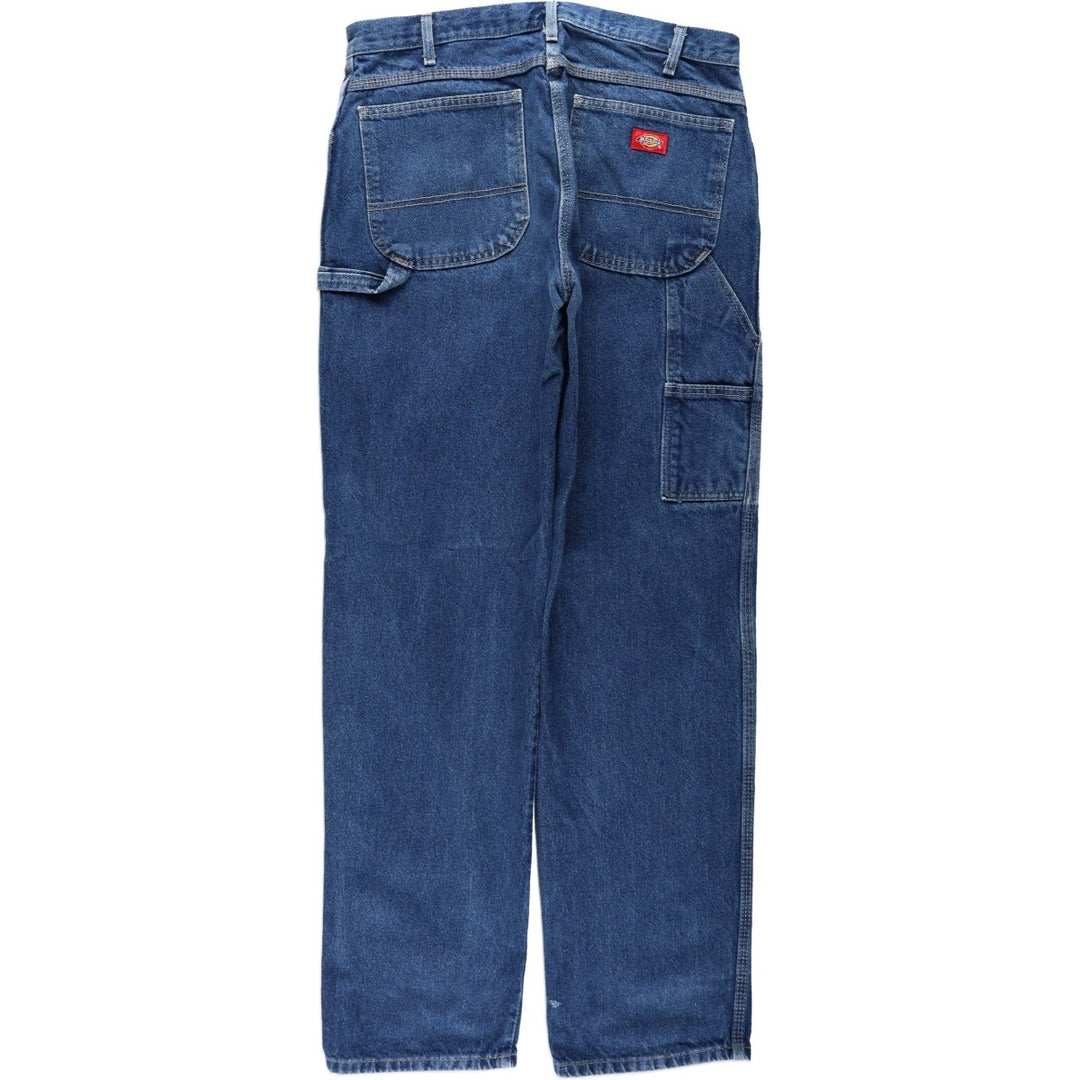 Dickies denim painter pants for men, equivalent to W34 cotton blue type Vintage Second Hand