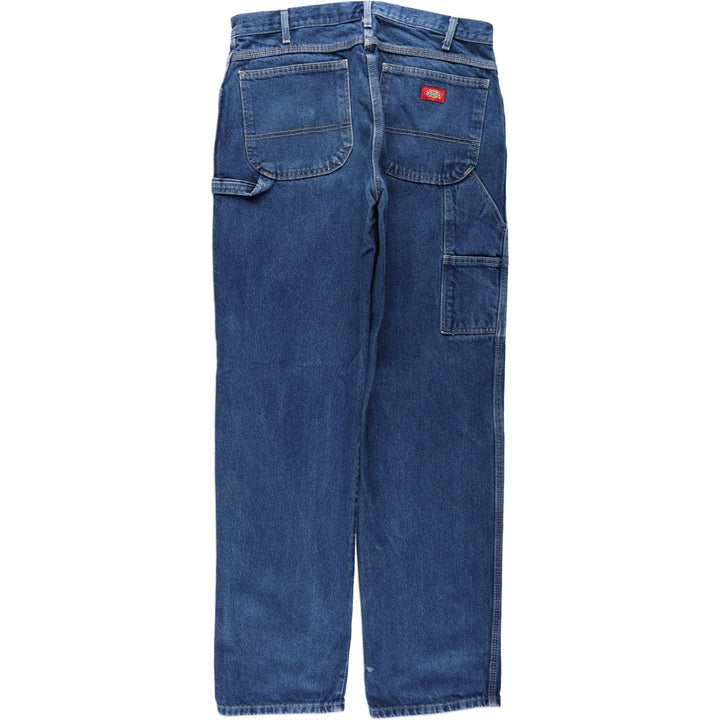 Dickies denim painter pants for men, equivalent to W34 cotton blue type Vintage Second Hand