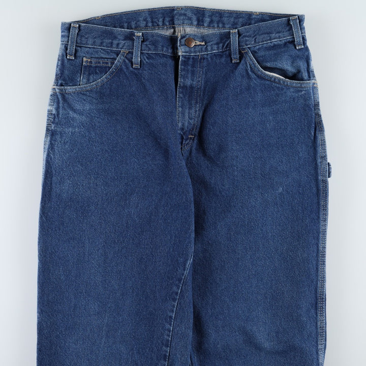 Dickies denim painter pants for men, equivalent to W34 cotton blue type Vintage Second Hand