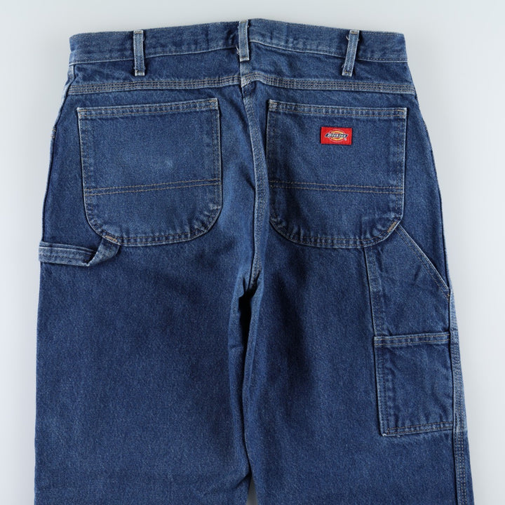 Dickies denim painter pants for men, equivalent to W34 cotton blue type Vintage Second Hand