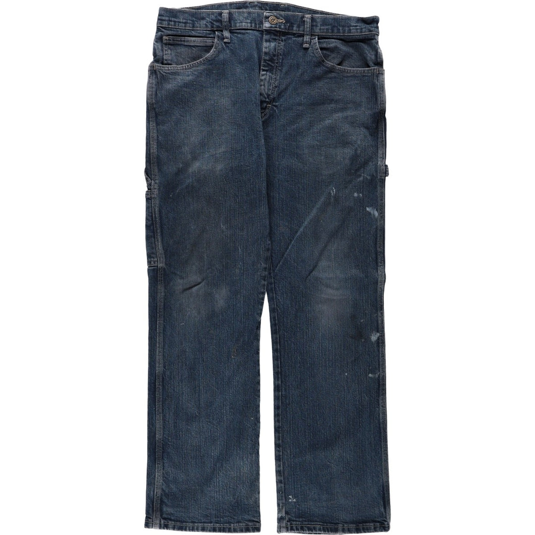 Dickies denim painter pants for men, equivalent to W34 cotton blue type Vintage Second Hand