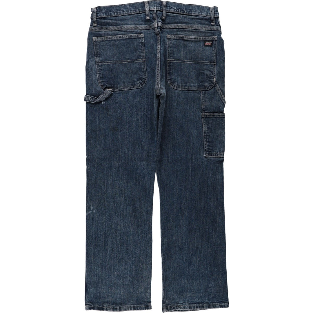 Dickies denim painter pants for men, equivalent to W34 cotton blue type Vintage Second Hand