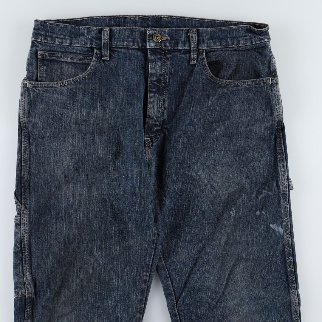 Dickies denim painter pants for men, equivalent to W34 cotton blue type Vintage Second Hand