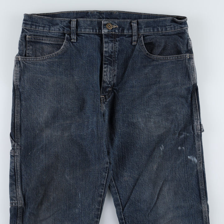 Dickies denim painter pants for men, equivalent to W34 cotton blue type Vintage Second Hand