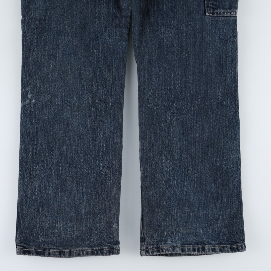 Dickies denim painter pants for men, equivalent to W34 cotton blue type Vintage Second Hand