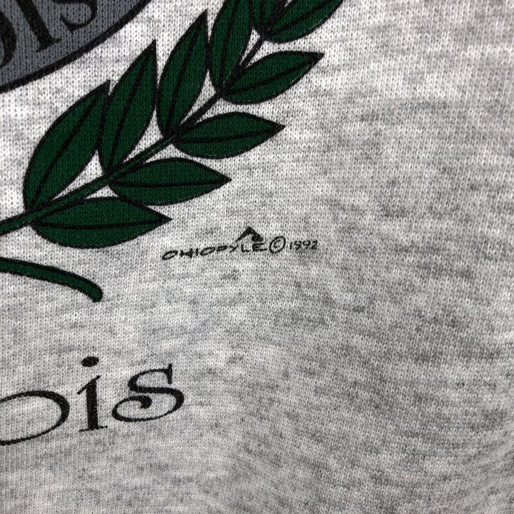 Vintage 90'S Hanes ACTIVEWEAR college sweatshirt, made in the USA, men's size XL cotton pale white type Vintage Second Hand