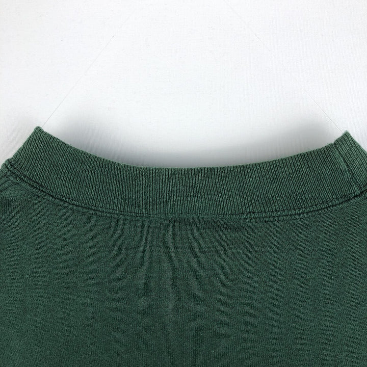 90'S Jansport Triple Print College Sweatshirt, Made in USA, Men's XL, Vintage cotton Green type dark green Vintage Second Hand