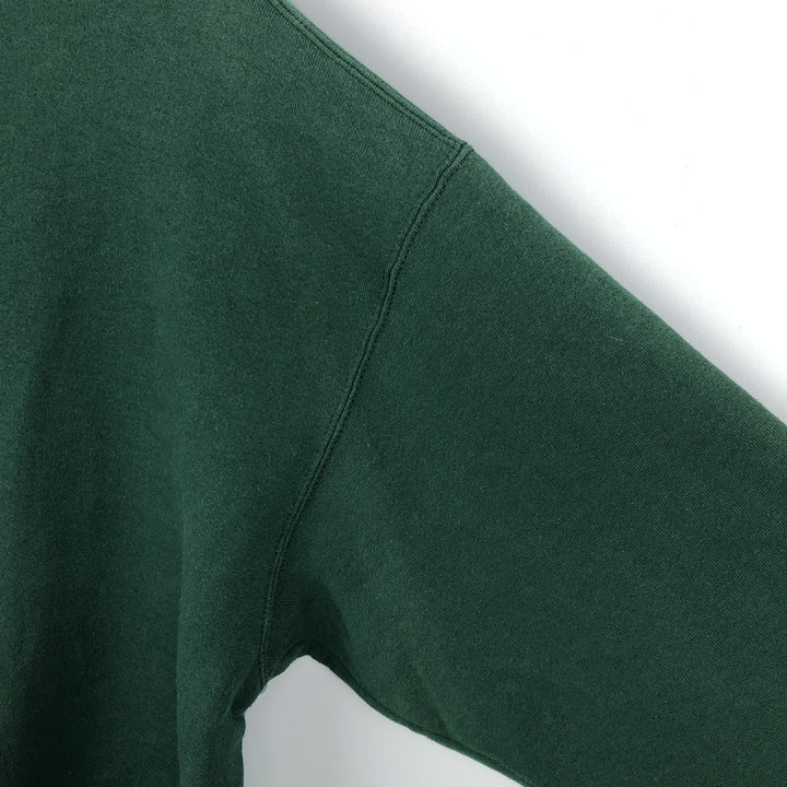 90'S Jansport Triple Print College Sweatshirt, Made in USA, Men's XL, Vintage cotton Green type dark green Vintage Second Hand
