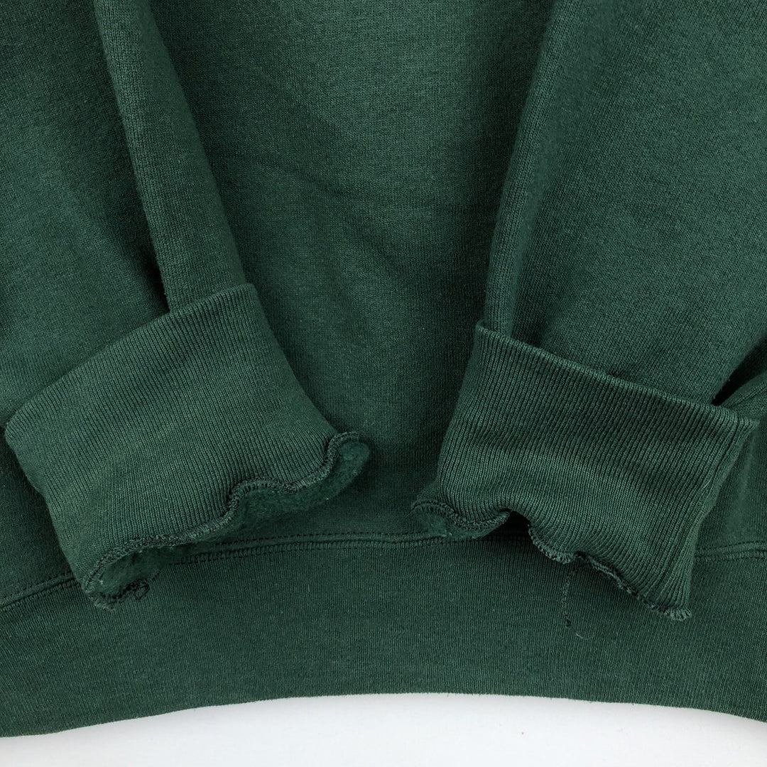 90'S Jansport Triple Print College Sweatshirt, Made in USA, Men's XL, Vintage cotton Green type dark green Vintage Second Hand