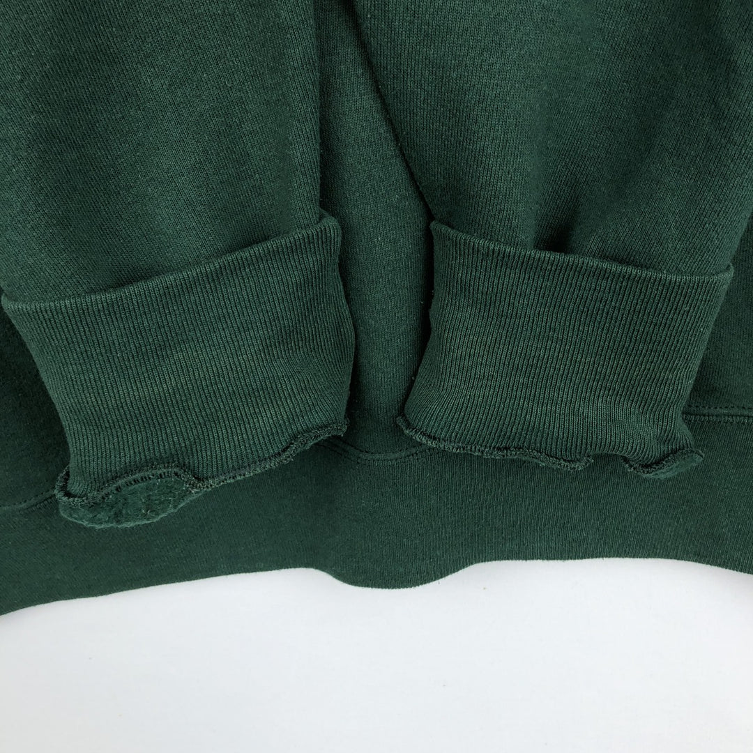 90'S Jansport Triple Print College Sweatshirt, Made in USA, Men's XL, Vintage cotton Green type dark green Vintage Second Hand