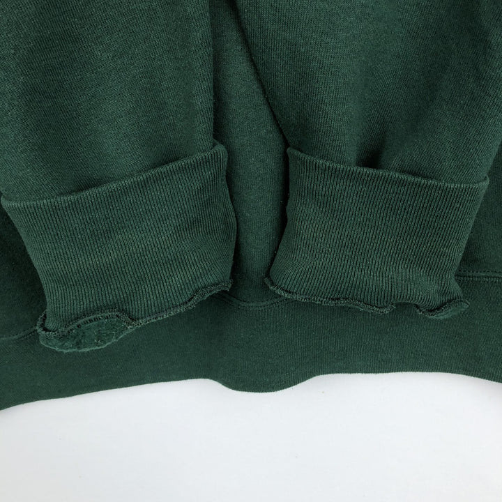 90'S Jansport Triple Print College Sweatshirt, Made in USA, Men's XL, Vintage cotton Green type dark green Vintage Second Hand