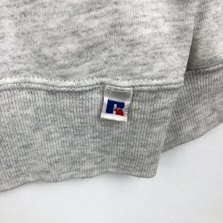 90'S Russell College Sweatshirt, Made in USA, Men's XL, Vintage cotton gray type Vintage Second Hand