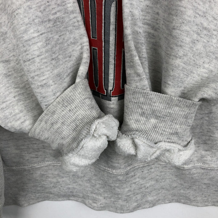 90'S Russell College Sweatshirt, Made in USA, Men's XL, Vintage cotton gray type Vintage Second Hand